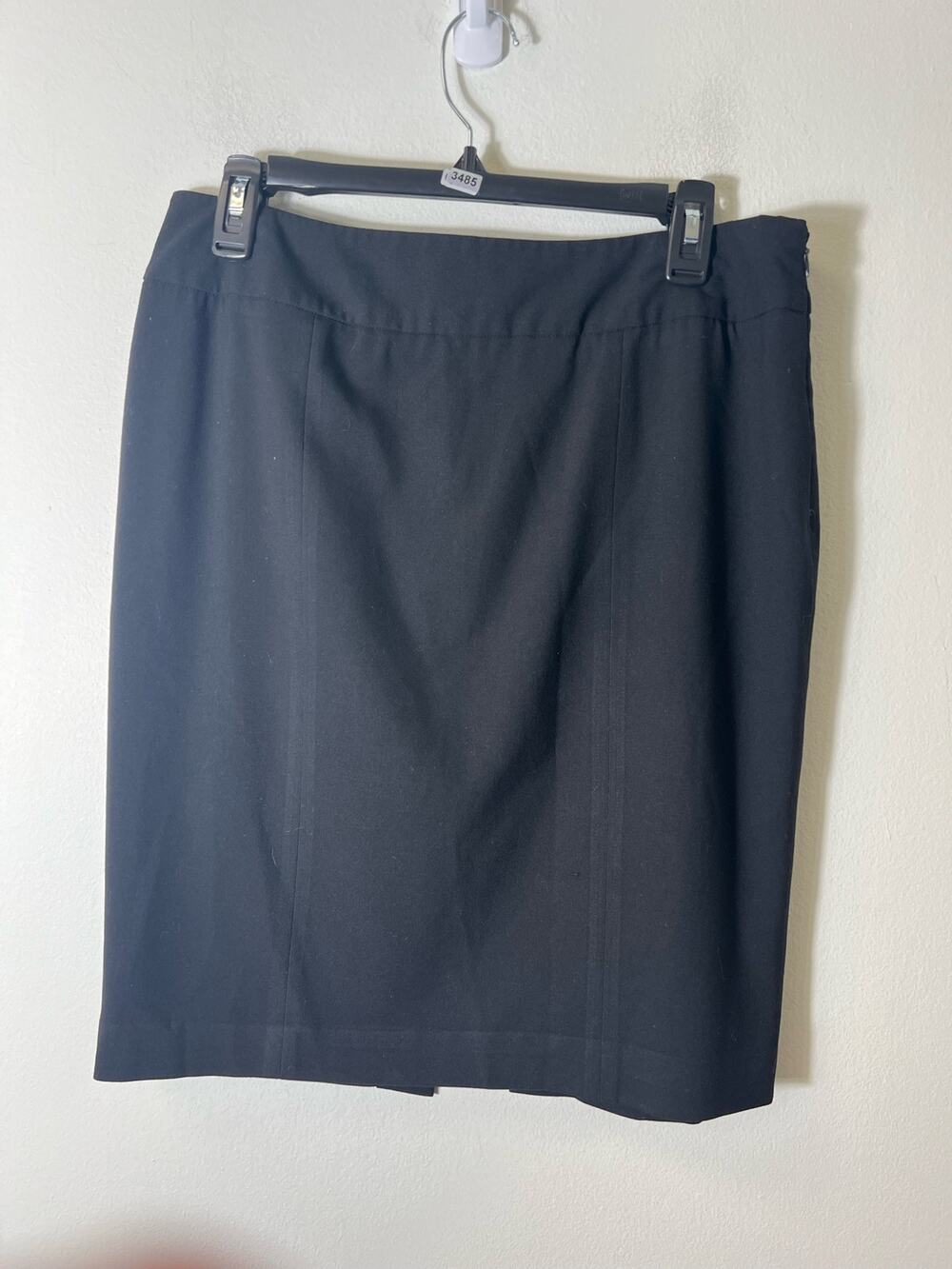 Kenneth Cole Reaction Black Knee Length Pencil Skirt Sz 10